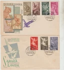Spanish Sahara 2 FDC 1960 Stamp Day 1961 Birds  good condition
