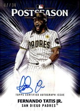 2025 Topps Postseason Performance Autographs #PPAFT Fernando Tatis Jr. 07/30