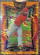 2025 Panini Select - Concourse Rhett Lowder RC #59 Orange Pulsar /49 REDS