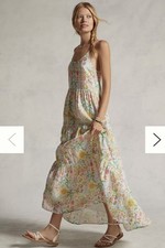 Roller Rabbit Dakota Linen Maxi Dress S