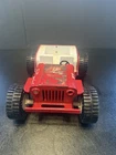 Vintage Red Tonka Pressed Steel Dune Buggy Jeep 1960'-70's