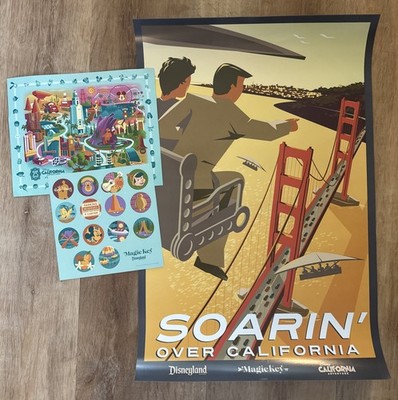 2026 Disneyland Resort Magic Key Soarin  Over California Poster Bundle!