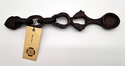 Cillacraft WELSH LOVE SPOON Hand Carved Wooden New Old Stock original tag intact