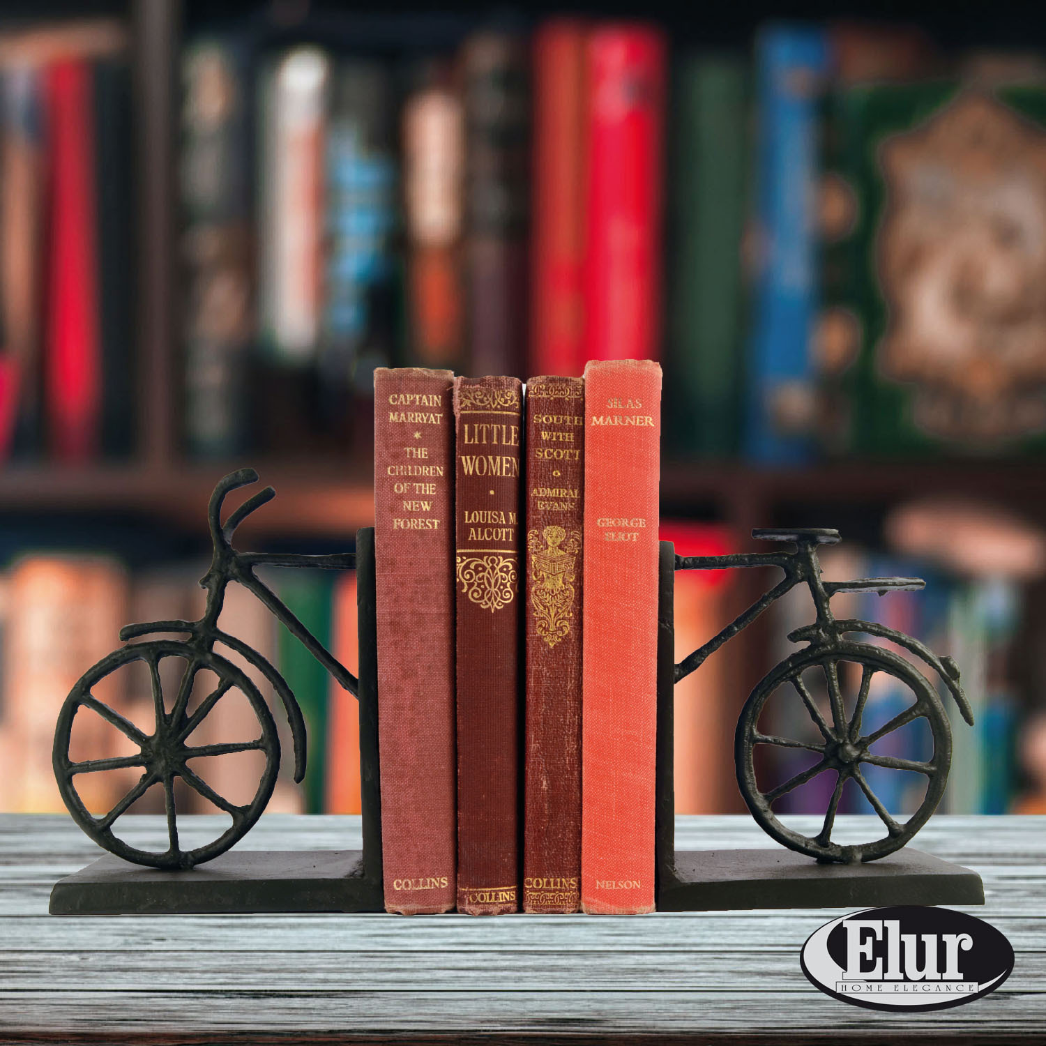 BICYCLE Iron Book Ends 13cm - Image 2