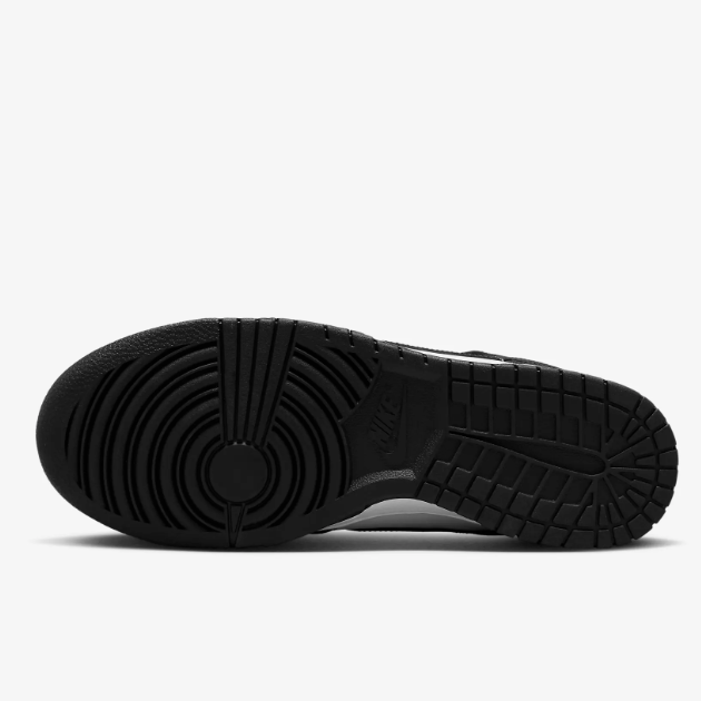 Nike Dunk Mid Leather Shoes 'Black White Panda' (FQ8784-100