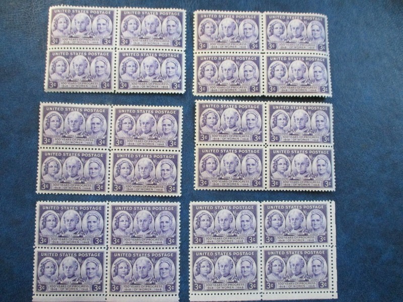 PROGRESS OF WOMEN   blocks of 4 (6 sets)  #959