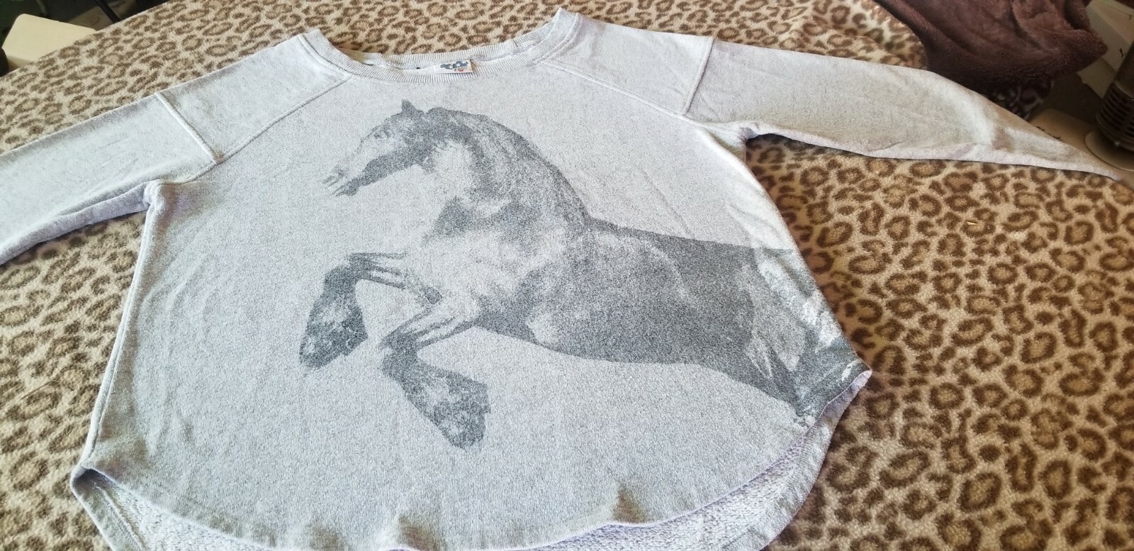 FELPA CAVALLO JUNK FOOD VINTAGE PICCOLA MAI USATA STILE VINTAGE CAVALLI PONY