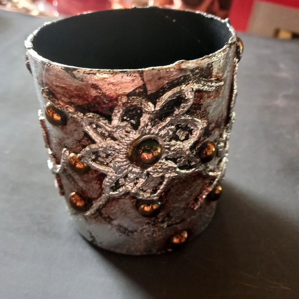 joyería mujer pulsera sólida brazalete marca lujo hoja flores originales plata oro Foto 3 de 4