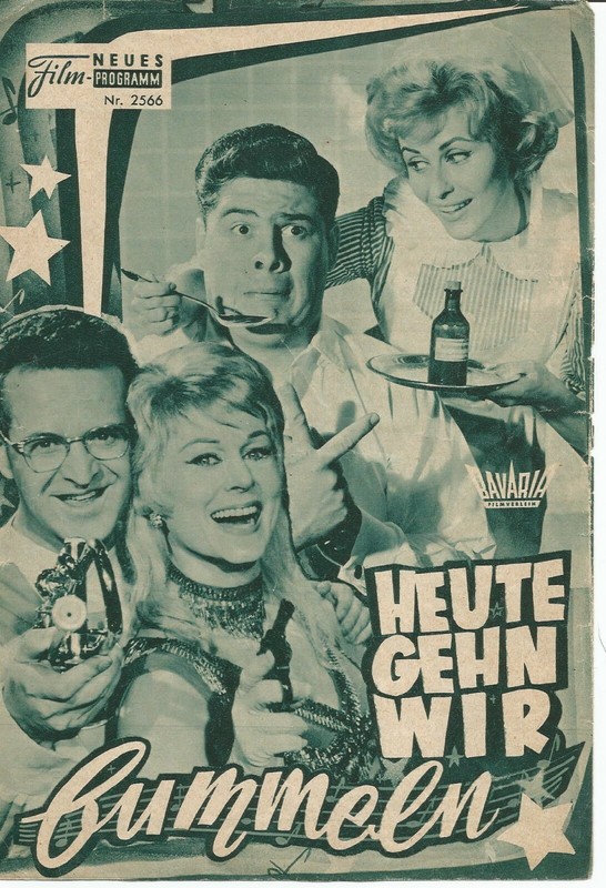 Heute gehn wir bummeln 1961 Kino Neues Film Programm  Bill Ramsey Marika Roekk