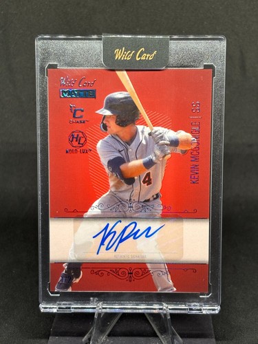 Kevin Mconigle 2024 Wild Card Base Red Chase Blue Foil Auto /2 #BCA-KM Tigers