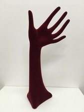 MANO ESPOSITORE VELLUTO ANELLI BRACCIALI COLLANE