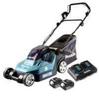 Makita Dlm 382 PT2 RasenmäHer 36 V ( 2X 18 V ) 38 Cm + 2X Akku 5Ah + Doppellader