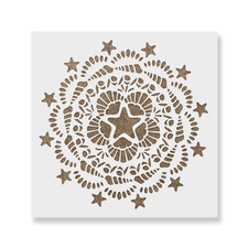 Nautical Mandala Stencil - Reusable Mylar Stencils for Painting