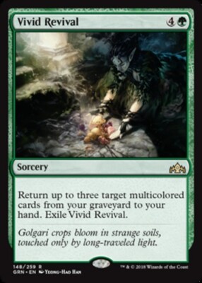 4x NM-Mint, English Foil Vivid Revival - Foil Guilds of Ravnica magicmtg