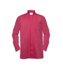 Long Sleeve Clergy Shirt with Tab Collar