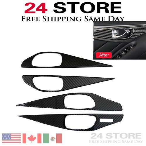 Fit For 2014-2015 Benz E-Class ABS Carbon Fiber Inner Door Panel Cover - Foto 13