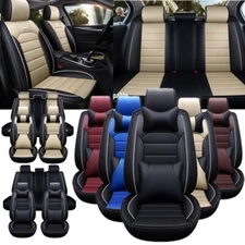 PU Leather Car Seat Covers Front Rear Full Set Cushion For Nissan Altima Sentra