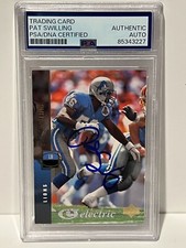 PAT SWILLING 1994 Upper Deck Silver Electric Signed Auto Autographed Lions PSA