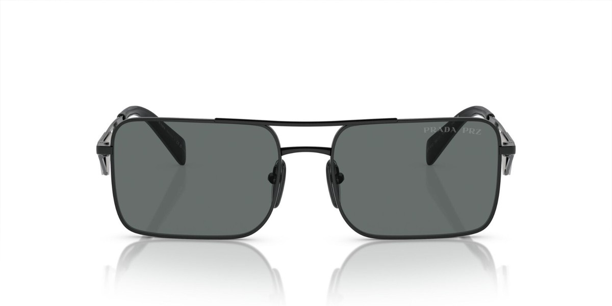 PRADA アヒエタサンクラス PRA52S 1AB5Z1 PRADA PRA52S 1AB5Z1 Black/Dark Gray Polarized 56-17-140 for