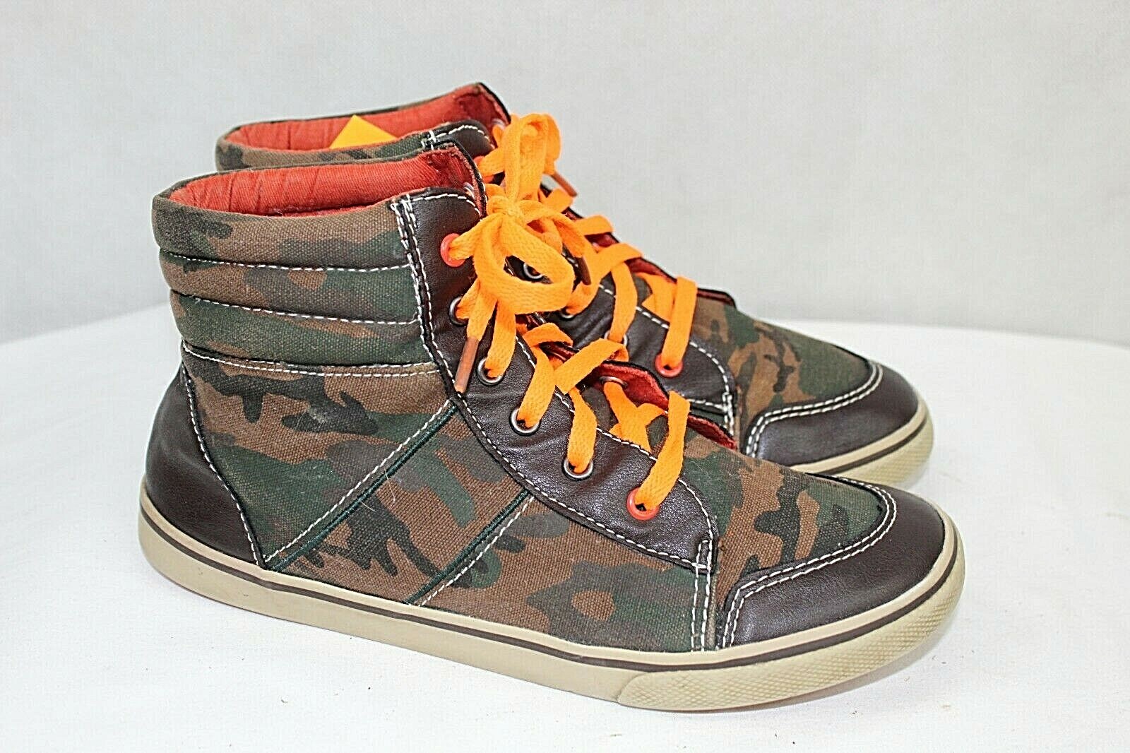 SAOLA SCARPE DA GINNASTICA MIMETICHE PLACE BOYS TAGLIA 5 GIOVANI MID TOP TELA OTTIME CONDIZIONI