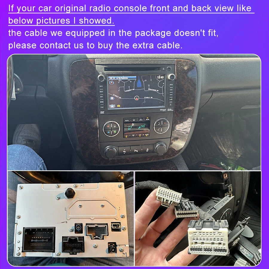 For GMC Yukon Chevy Silverado Sierra Carplay Android14 Car Stereo Radio GPS Navi - Image 2 of 4