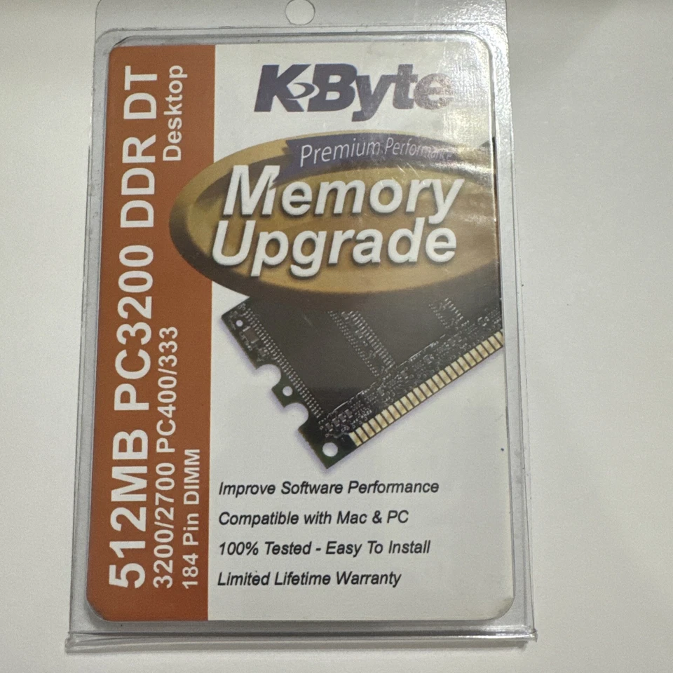 KByte Computer Memory Upgrade 512MB DDR PC3200/2700 PC400/333 184 Pin DIMM - Image 2 of 4