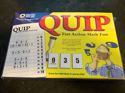 Quip Math Game Quip Fast Action Math Fun Creative Toys USA Game Educational Math ...