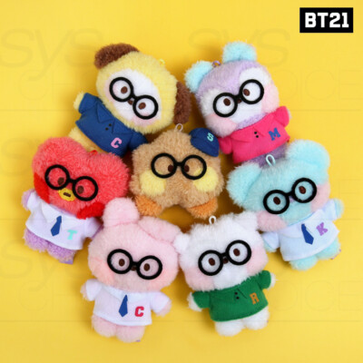 BTS BT21 Official Goods mini minini PREPPY PLUSH KEYRING +