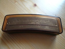 DDR VERMONA - Mundharmonika, 5 Jahre Weltraumflug UdSSR - DDR, top, 12,5cm