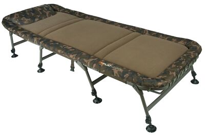 Fox Flatliner Bedchair *6 or leg* Fishing Bed Camo Green