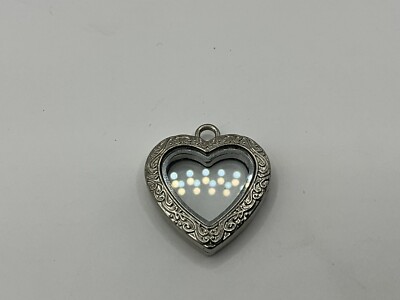 Glass Heart Locket Magnetic Closure | eBay