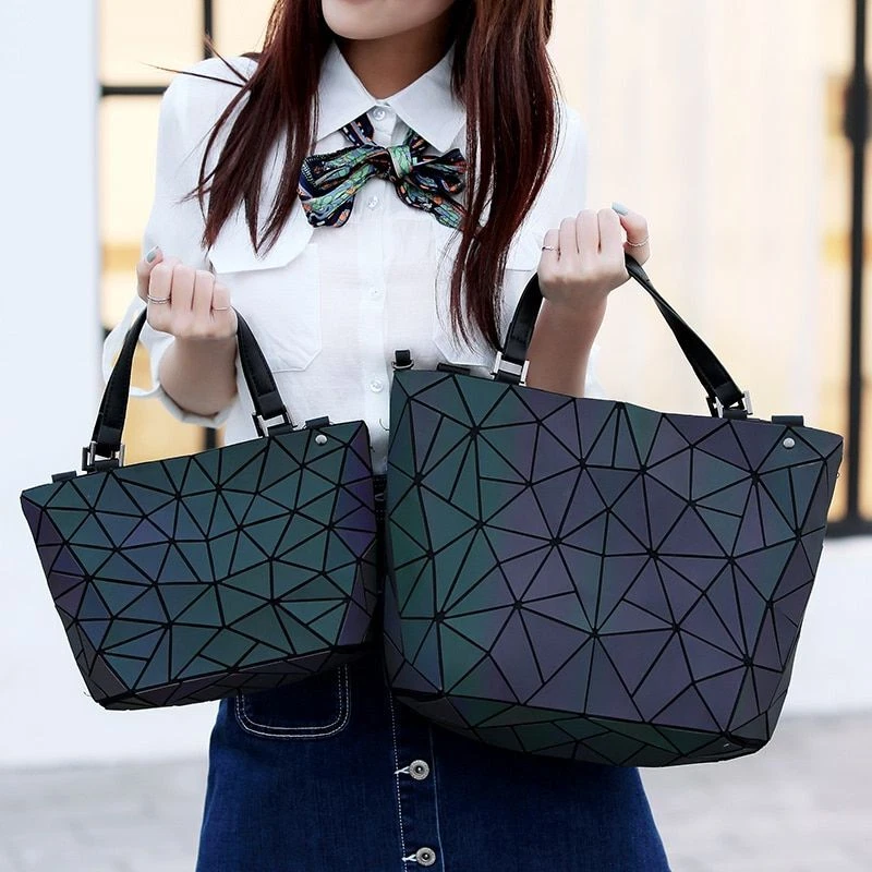 Geometric Luminous Crossbody Bag