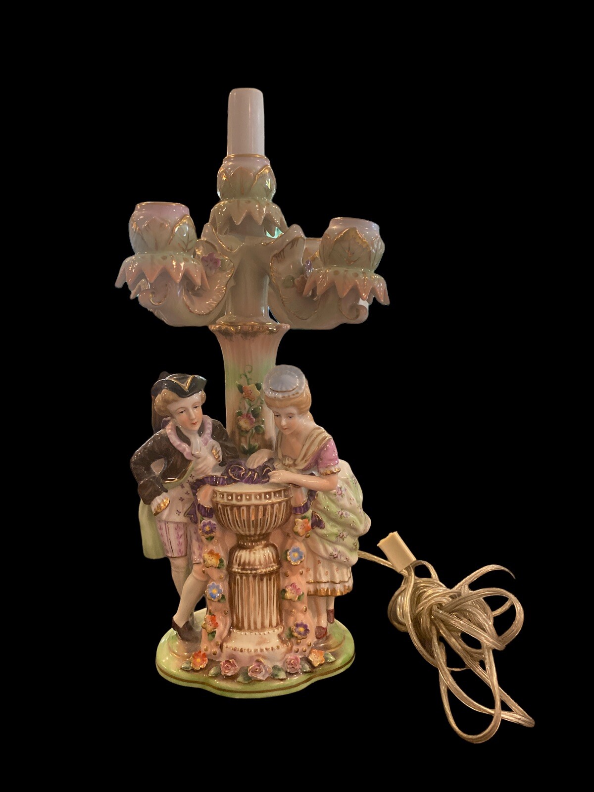 Vintage Ardalt Candelabra Wired Lamp 4 Candle Holder Ornate PRISTINE