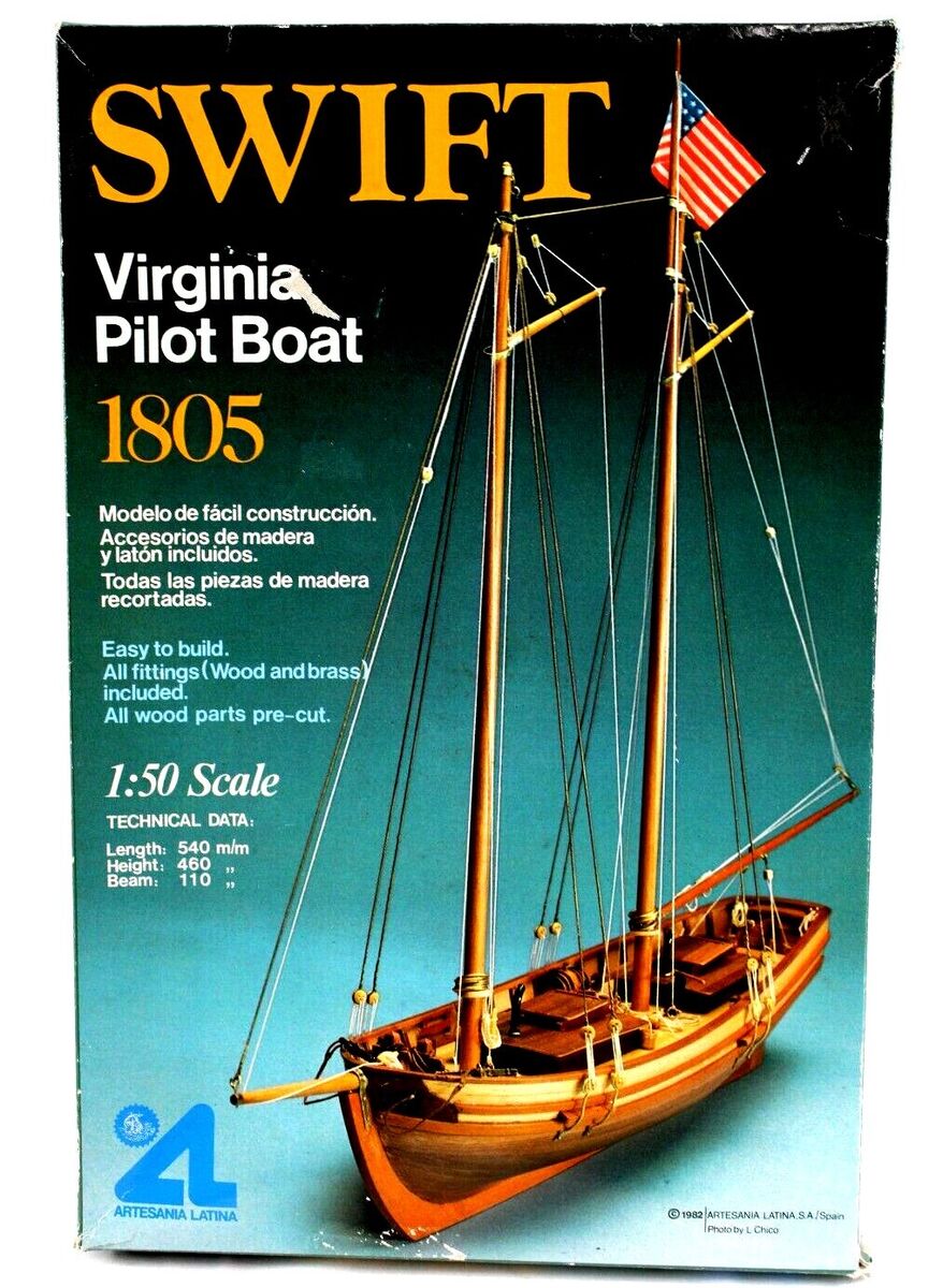 1982 Artesania Latina Swift Virginia Pilot Boat 1805 Wood Model