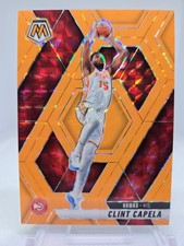 2024-25 Mosaic Clint Capela 3/25 Orange Fluorescent Prizm #173 Atlanta Hawks 