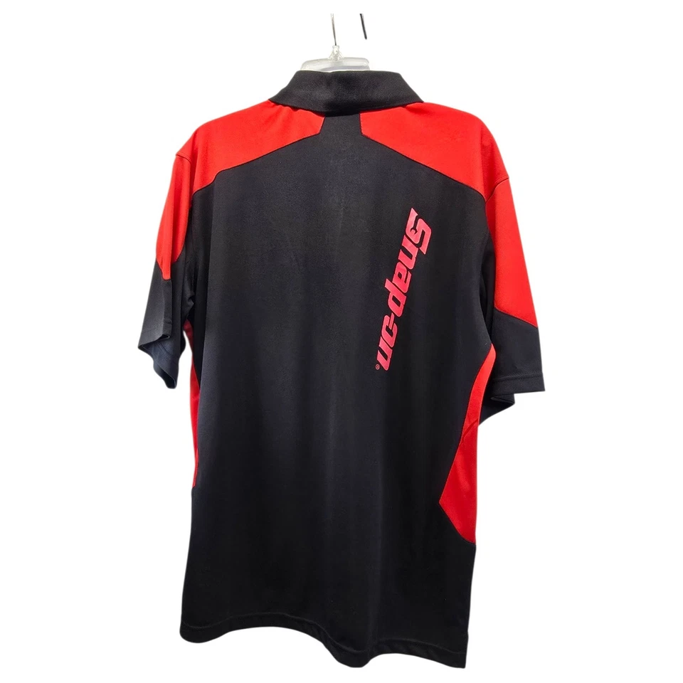 Nuevo con etiquetas Polo de bolsillo de manga corta negro y rojo con herramientas a presión talla grande para hombre Foto 4 de 4