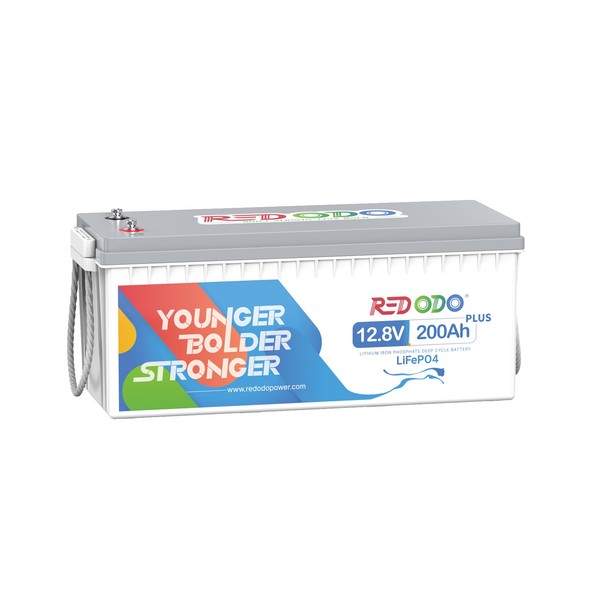 Redodo Lifepo4 12V 200Ah Lithium Batterie Solarbatterie FüR Solar-image