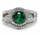 3CT Heat Treated Green Tourmaline 925 Sterling Silver Ring Sz 7 F8-2 — photo 1