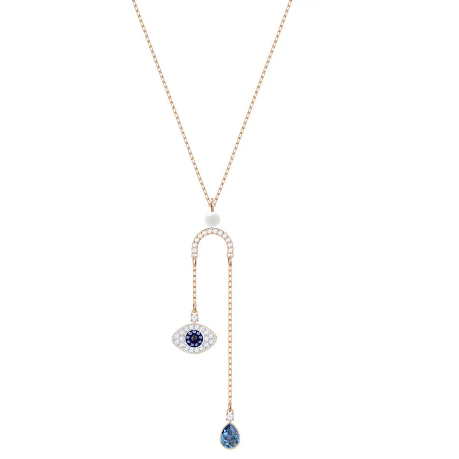 Swarovski Womens Necklace Symbolic Evil Eye Symbol Rose Gold Tone Y 5425861 13590₽