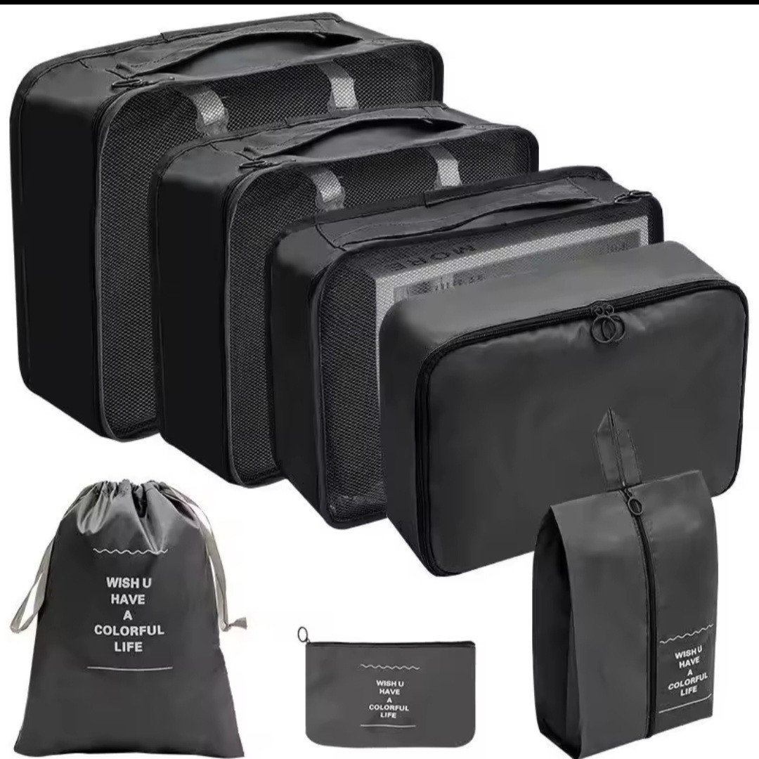 Organizer Accessory Assorted Colors 1 Set 7pcs Bags
