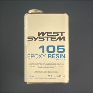 WEST SYSTEM 105 Epoxy Resin 32 fl oz 105-A w/205 Fast Hardener & 300 Pump Set