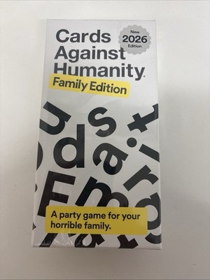 Cards Against Humanity - New 2026 Family Edition FULLY SEALED WHITE BOX