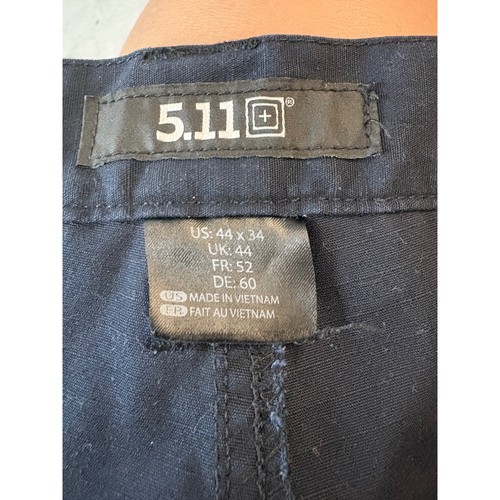 5.11 Tactical Pants Cargo Utility Workwear Outdoor Navy Blue 44x34 - Picture 3 of 3