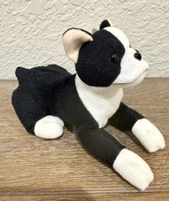Vintage 1996 Stuffins License No. K-9 Boston Terrier Retired Toy 1997 Plush NWT