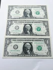 3x 2017 US One Dollar Bills Consecutive Serial Numbers G84165184D-86D Crispy UNC