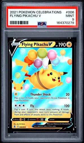 Pokemon Celebrations Flying Pikachu V 006 NM PSA 9