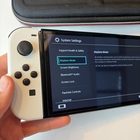 Nintendo Switch OLED White Console With Joycons, Charger, Case HEG-001 US Model