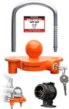 Anhängerschloss Schloss Sicherung Anhänger Diebstahlsicherung Bügelschlos B-Ware