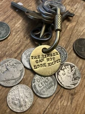 Big Lebowski THE DUDE keytag inspired keytag Fob “the Ringer Can Not Look Empty”