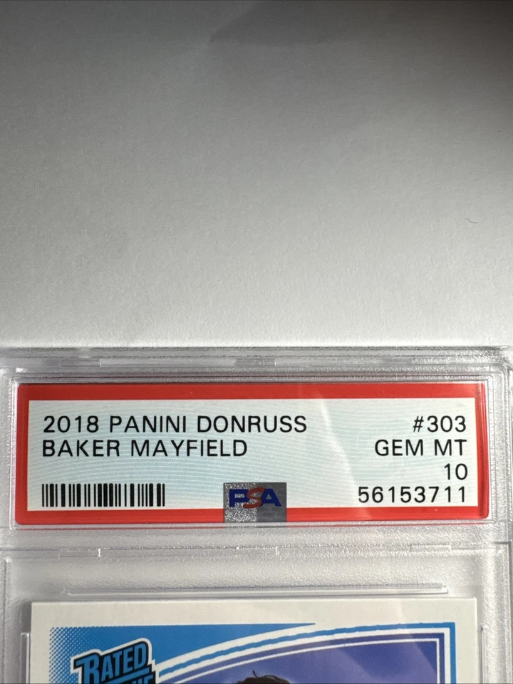 Panini Donruss 2018 clasificación Rookie Baker Mayfield #303 Foto 3 de 3